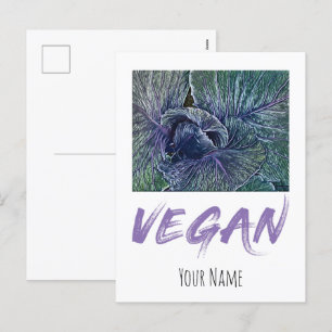 Postal Festiva Vegan Red Cabbage Vintage