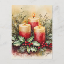 Velas acogedoras para Navidades