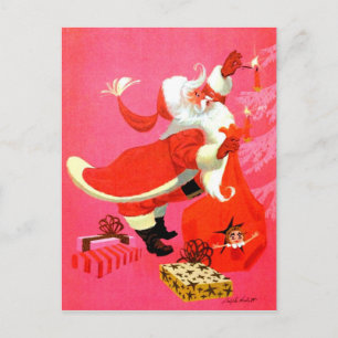 Postal Festiva Velas de Santa