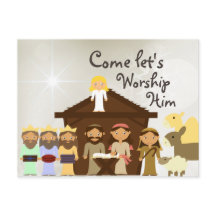 Vengan A Adorar Su Natividad Navidades Postcard