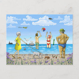 Postal Festiva Verano en la playa 