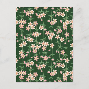 Postal Festiva Verdor Primavera Naturaleza Floral Flores de cerez