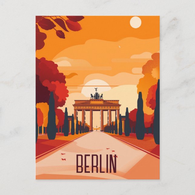 Postal Festiva Viaje a Berlín (Anverso)