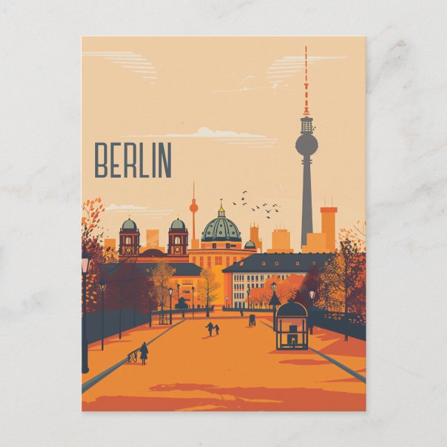 Postal Festiva Viaje a Berlín (Anverso)