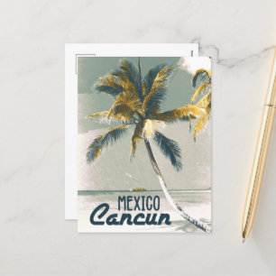 Postal Festiva Viaje de arte Poster en Cancún México