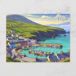 Postal Festiva Viaje de Dingle Ireland