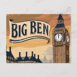 Postal Festiva Viaje del Viejo Big Ben