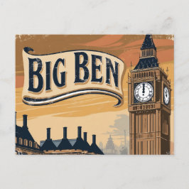 Postal Festiva Viaje del Viejo Big Ben