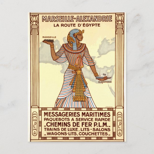 Postal Festiva Viaje por Egipto (Anverso)