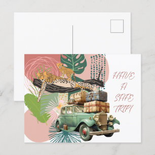 Postal Festiva Viaje Seguro