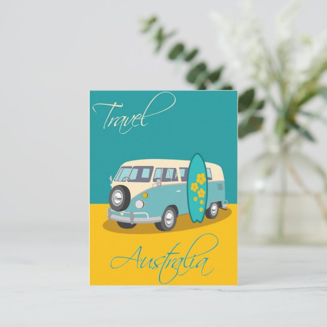 Postal Festiva Viajes de cosecha de Australia (Anverso de pie)