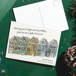 Postal Festiva Viajes de San Francisco