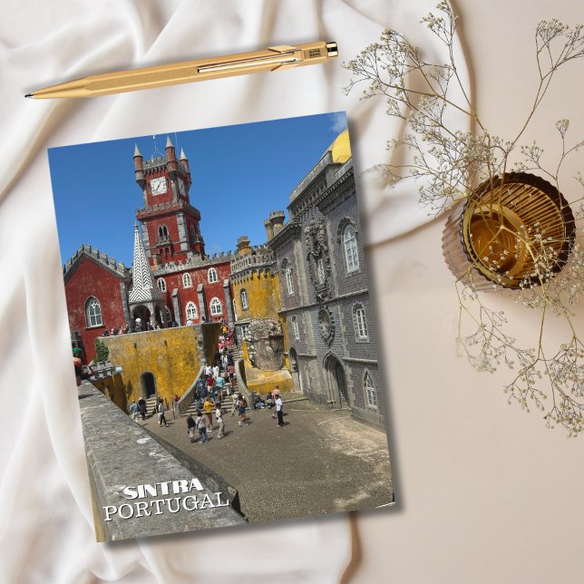 Postal Festiva Viajes fotográficos de Castillo Sintra Portugal (Subido por el creador)