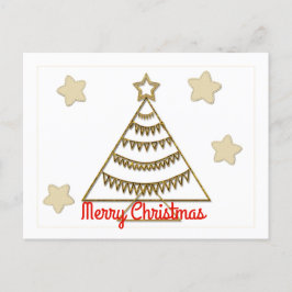 Postal Festiva Vibe de temporada de vacaciones de oro