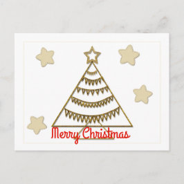 Postal Festiva Vibe de temporada de vacaciones de oro
