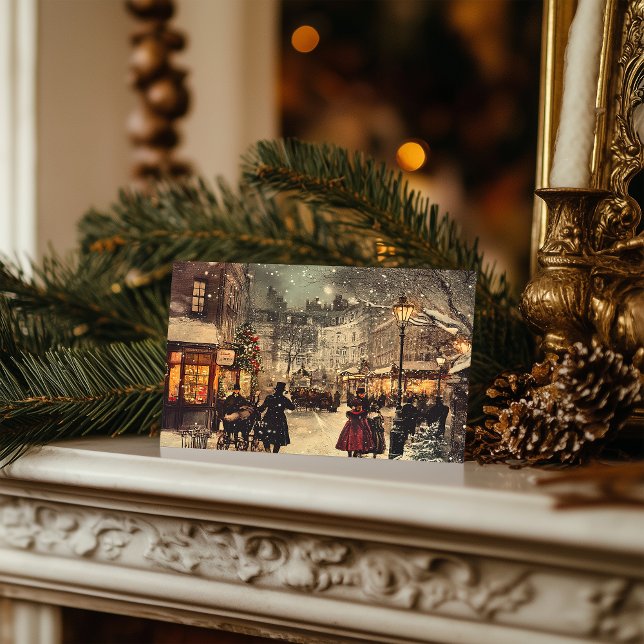 Postal Festiva Victoria Londres Winter Wonderland (Subido por el creador)