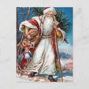 Postal Festiva Victorian Santa Claus