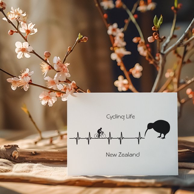 Postal Festiva Vida en bicicleta, personalizable de Nueva Zelanda (Subido por el creador)