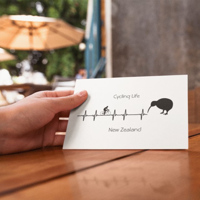Postal Festiva Vida en bicicleta, personalizable de Nueva Zelanda (Subido por el creador)