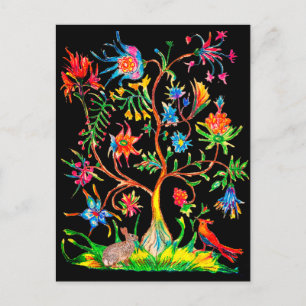Postal Festiva Vida y fauna arbórea