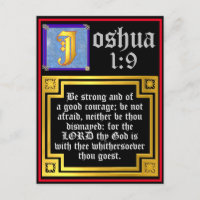 Viejo Testamento Josué 1:9 Cita de la Biblia ilust