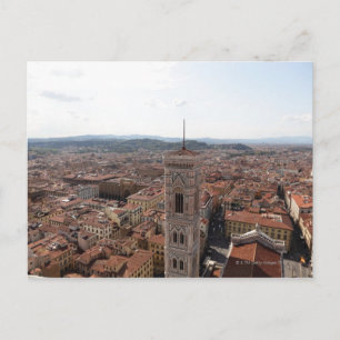 Postal Festiva View of Florence from the top of the Duomo Santa