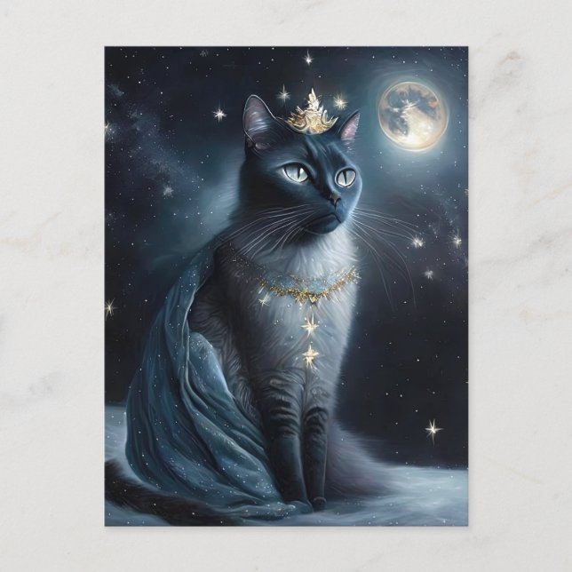 Postal Festiva Vinatge Royal Cat (Anverso)