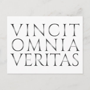 Postal Festiva VINCIT OMNIA VERITAS - Luz