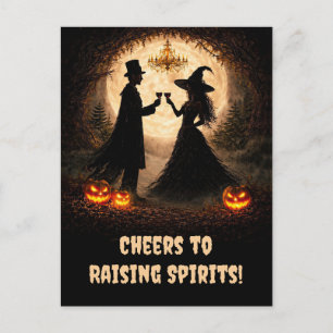 Postal Festiva Vino de Halloween de Cheers Divertido y Divertido