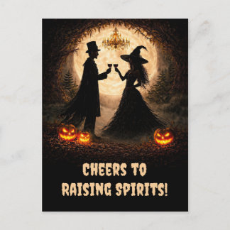 Postal Festiva Vino de Halloween de Cheers Divertido y Divertido