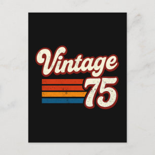 Postal Festiva Vintage 1975 Hecho en 1975 50º cumpleaños 50 años