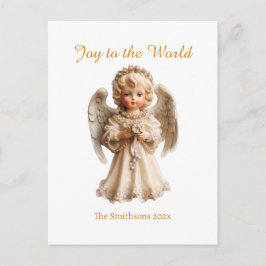 Postal Festiva Vintage Angel Christmas 