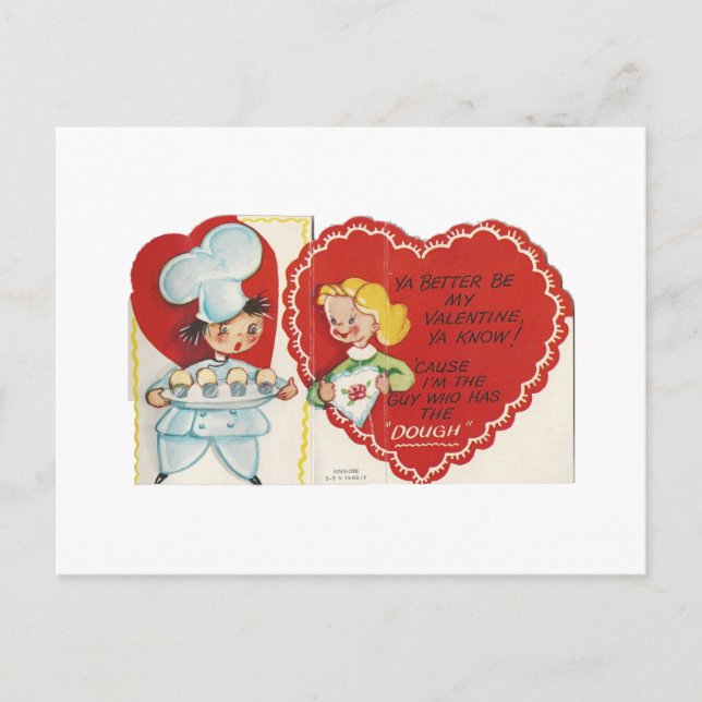 Postal Festiva Vintage Baker Valentine (Anverso)