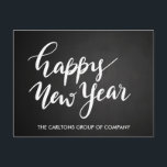 Postal Festiva Vintage Chalkboard Happy Year Script Corporate<br><div class="desc">Vintage Chalkboard Happy Year Script Corporate</div>