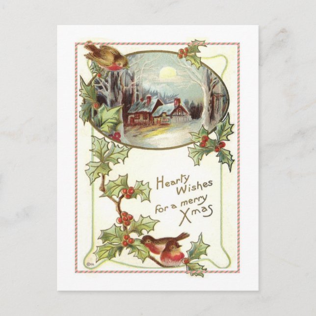 Postal Festiva Vintage Christmas (Anverso)