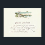 Postal Festiva Vintage Christmas<br><div class="desc">Postal de reproducción vintage Circa 1922</div>