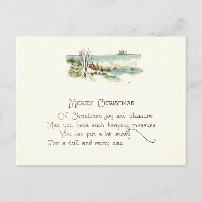 Postal Festiva Vintage Christmas (Anverso)