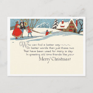 Postal Festiva Vintage Christmas