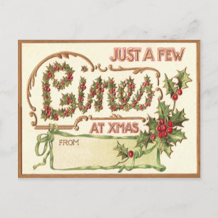 Postal Festiva Vintage Christmas