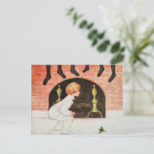 Postal Festiva Vintage Christmas (Anverso de pie)