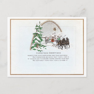 Postal Festiva Vintage Christmas