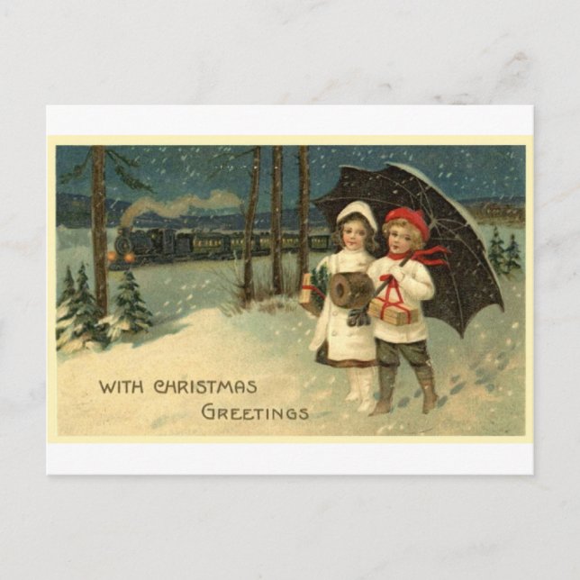 Postal Festiva Vintage Christmas (Anverso)