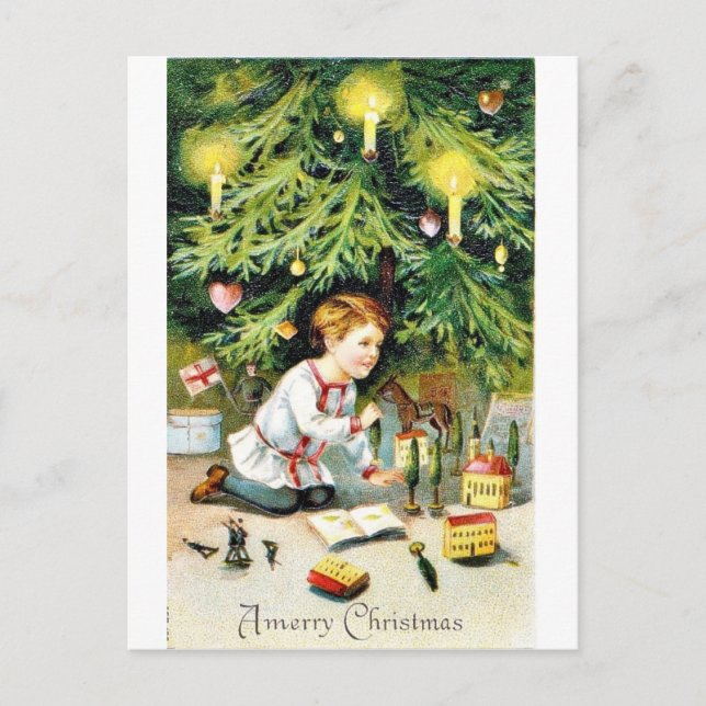 Postal Festiva Vintage Christmas (Anverso)