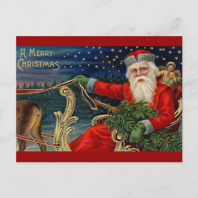 Postal Festiva Vintage Christmas (Anverso)