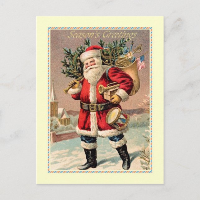Postal Festiva Vintage Christmas (Anverso)