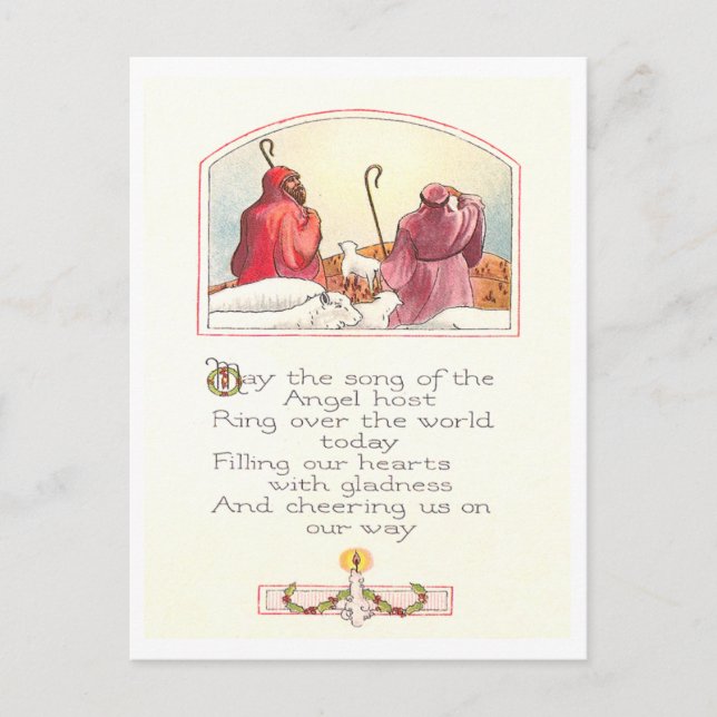Postal Festiva Vintage Christmas (Anverso)