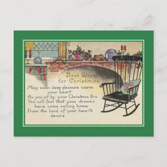 Postal Festiva Vintage Christmas (Anverso)