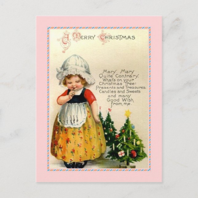 Postal Festiva Vintage Christmas (Anverso)