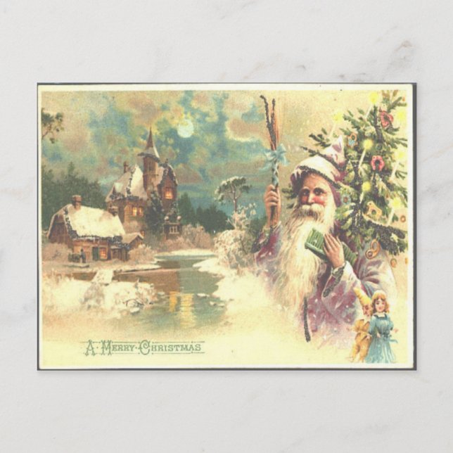 Postal Festiva Vintage Christmas (Anverso)