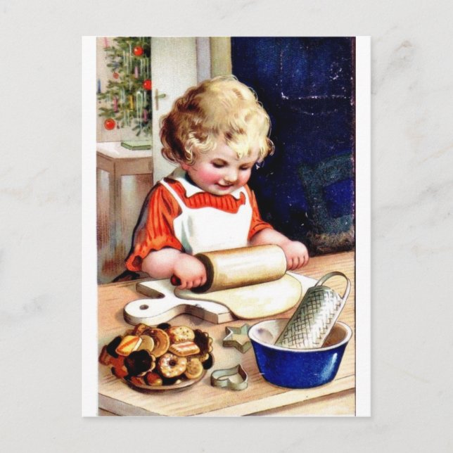 Postal Festiva Vintage Christmas (Anverso)